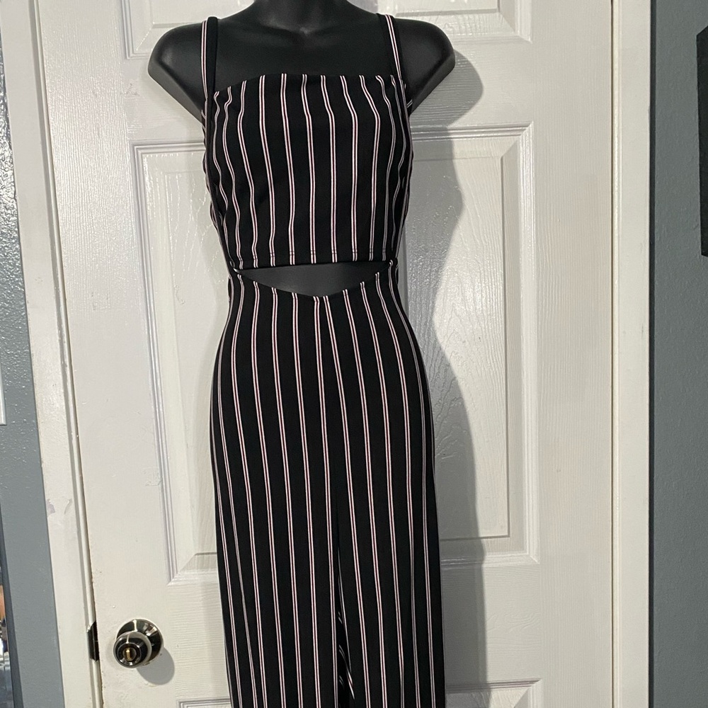 Stripe jumpsuit